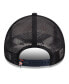 ფოტო #2 პროდუქტის Men's White, Navy Houston Astros Stacked A-Frame Trucker 9FORTY Adjustable Hat