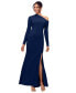 ფოტო #1 პროდუქტის Women's One-Shoulder Side-Slit Dress