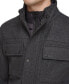 Men's Water-Repellent Jacket with Zip-Out Quilted Puffer Bib