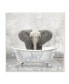 Фото #1 товара Baby Elephant Bath Time Cute Animal Design Wall Plaque Art, 12" x 12"