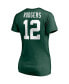 Фото #4 товара Women's Aaron Rodgers Green Green Bay Packers Player Icon Name and Number V-Neck T-shirt