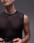 Topman sheer knitted vest