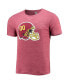 Фото #3 товара Men's Burgundy Washington Football Team Alternative Logo Tri-Blend T-shirt