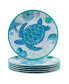 Фото #1 товара Serene Seas Melamine Dinner Plate, Set of 6