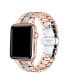 Women's Kristina Rose Gold Stainless Steel Band for Apple Watch Size-38mm,40mm,41mm