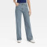 Фото #1 товара Women's High-Rise Wide Leg Jeans - Universal Thread Blue 2
