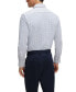 ფოტო #2 პროდუქტის Men's Printed Performance-Stretch Material Slim-Fit Dress Shirt