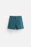 REGULAR TEXTURED SWIMMING TRUNKS