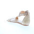 Фото #6 товара Bed Stu Sable F373039 Womens Beige Leather Hook & Loop Strap Sandals Shoes 6