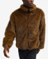 Фото #4 товара Men's Faux Fur Full Zip Jacket