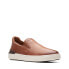 Фото #3 товара Clarks CourtLite Slip 26165489 Mens Brown Leather Lifestyle Sneakers Shoes