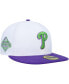 Фото #2 товара Men's White Philadelphia Phillies 2008 World Series Side Patch 59FIFTY Fitted Hat