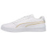 Фото #3 товара Puma Clasico Holiday Gold Mens White Sneakers Casual Shoes 384735-01