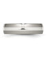 ფოტო #3 პროდუქტის Titanium Polished with Sterling Silver Inlay Wedding Band Ring