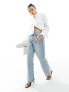 Фото #7 товара River Island cropped poplin shirt in white