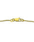 Cubic Zirconia Bezel Link Bracelet in 18k Gold-Plated Sterling Silver, Created for Macy's