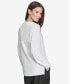 ფოტო #2 პროდუქტის Women's Zip-Front Hi-Low Side-Slit Blouse