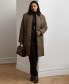 Plus Size Collared Quilted Coat