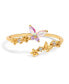 Crystal Multi-Color Dance of the Butterfly Adjustable Ring