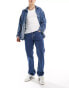 Фото #1 товара Dr Denim Dash regular fit straight leg jeans in stream mid retro wash