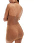 Ann Summers Glisten Luxe diamante dress in light brown