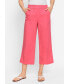 Фото #8 товара Women's Anna Fit Wide Leg Cotton Linen Pull-On Culottes