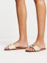 ALDO Glaeswen raffia sandals in beige