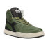 Фото #4 товара Diadora Mi Basket Used High Top Mens Green Sneakers Casual Shoes 158569-C2341