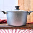 Ambition Silverstone Round Saucepan 20 x 13.2 cm with Glass Lid Low Pot 3.6 L Induction All Hobs