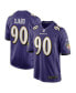Фото #4 товара Men's David Ojabo Purple Baltimore Ravens 2022 NFL Draft Pick Player Game Jersey
