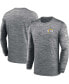 Фото #1 товара Men's Anthracite Los Angeles Rams Velocity Long Sleeve T-shirt