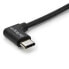 StarTech.com Right-Angle USB-C Cable - M/M - 1 m (3 ft.) - USB 2.0 - 1 m - USB C - USB C - USB 2.0 - 480 Mbit/s - Black