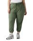 ფოტო #2 პროდუქტის Plus Size Off-Duty High Rise Relaxed Jogger Pants