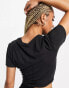 Nike Training One Luxe Dri-FIT wrap cropped top in black 2XL - фото #4