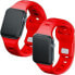 3MK 42/44/45/49 mm Red - 3mk Silicone Watch Strap for Apple