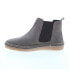 Diba True Yea Sayer 46015 Womens Gray Suede Slip On Ankle & Booties Boots