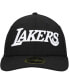 Фото #3 товара Men's Black Los Angeles Lakers Team Logo Low Profile 59FIFTY Fitted Hat