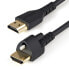 Фото #2 товара StarTech.com 3ft (1m) HDMI Cable with Locking Screw - 4K 60Hz HDR - High Speed HDMI 2.0 Monitor Cable with Locking Screw Connector for Secure Connection - HDMI Cable with Ethernet - M/M - 1 m - HDMI Type A (Standard) - HDMI Type A (Standard) - 3D - 18 Gbit/s - Black