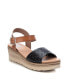 ფოტო #4 პროდუქტის Women's Wedge Sandals By Black