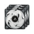 Arctic P12 PWM PST A-RGB 0dB Semi-Passive 120 mm Fan with Digital A-RGB Value Pack - Fan - 12 cm - 2000 RPM - 48.8 cfm - 82.91 m³/h - Black - White