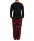 ფოტო #2 პროდუქტის Men's Flannel Pajama Set