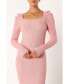 ფოტო #5 პროდუქტის Women's Camryn Puff Sleeve Knit Sweater Midi Dress
