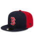 Фото #2 товара Men's Navy/Red Boston Red Sox Gameday Sideswipe 59Fifty Fitted Hat