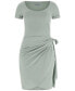 Фото #4 товара Women's Elisa Scoop Neck Faux-Wrap Bodycon Dress