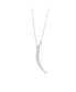 Фото #1 товара KC Chic Designs 316L Over The Moon Crystal Crescent Necklace