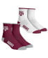 Фото #1 товара Youth Big Boys and Girls Socks Texas A&M Aggies Core Team 2-Pack Quarter Length Sock Set