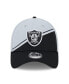 Фото #3 товара Men's Gray, Black Las Vegas Raiders 2023 Sideline 39THIRTY Flex Hat