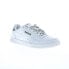 Фото #2 товара Reebok Court Advance Mens White Leather Lifestyle Sneakers Shoes