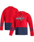 Фото #1 товара Men's Red Washington Capitals Logo Aeroready Pullover Sweater