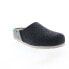 Mephisto Paddi Mens Black Canvas Slip On Clogs Slippers Shoes